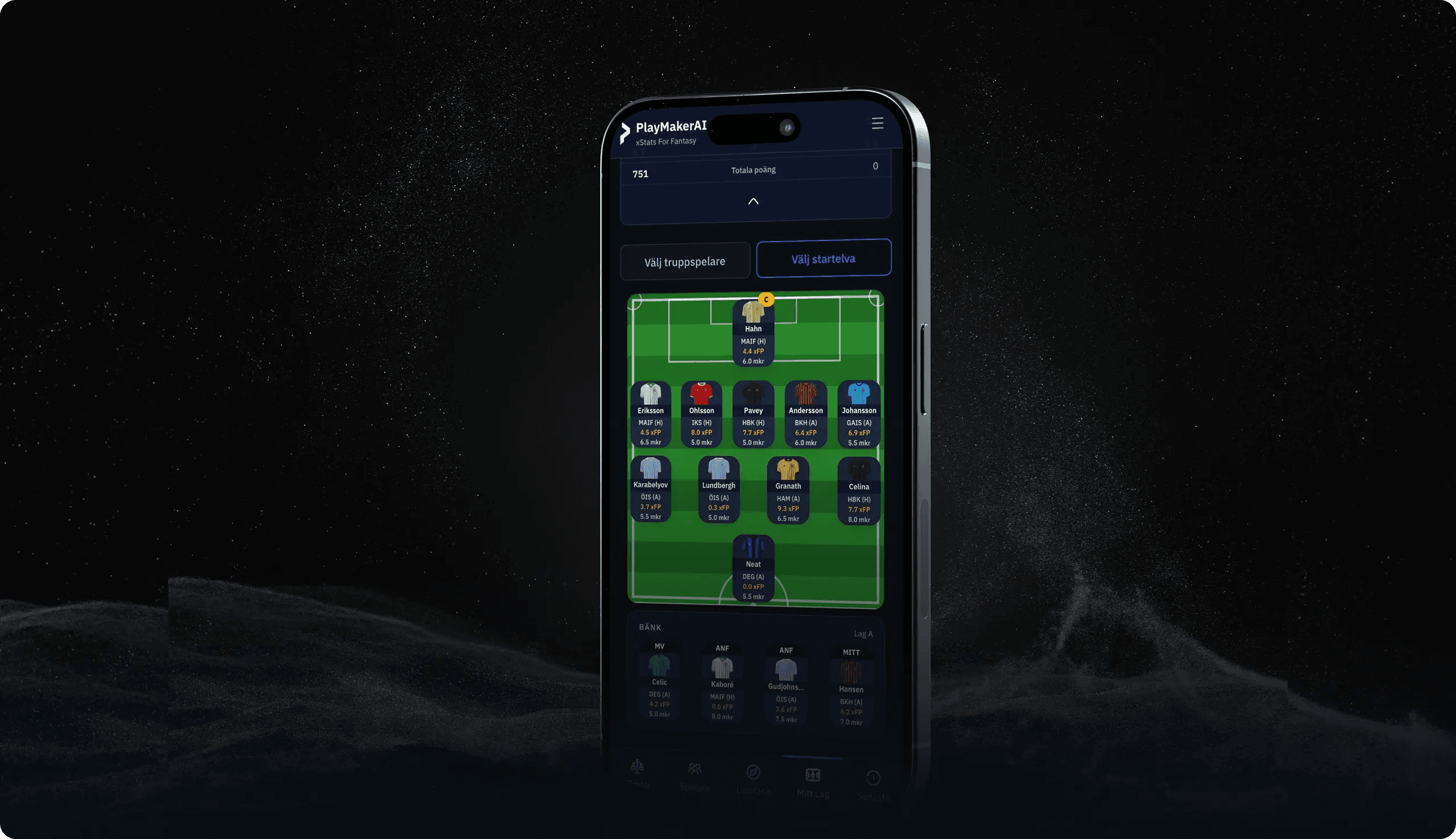 Playmaker Fantasy web application